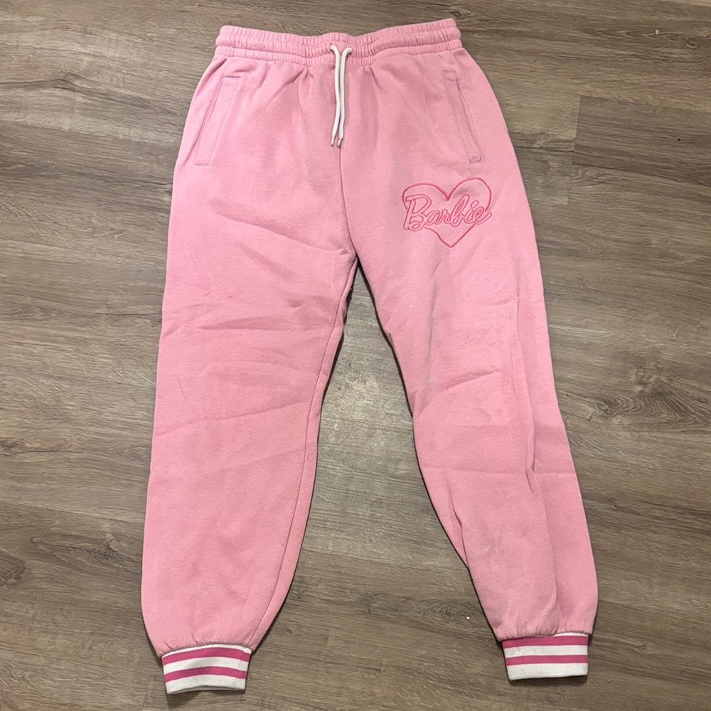 Barbie Pink Heart Logo Joggers